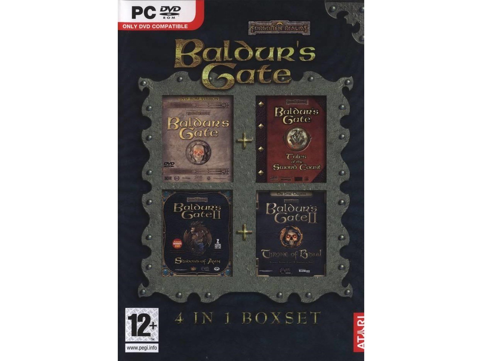 Baldur's Gate: 4 in 1 Boxset - Windows - Samlung - PEGI 12 Baldur's Gate: 4 in 1 Boxset - Windows - Samlung - PEGI 12